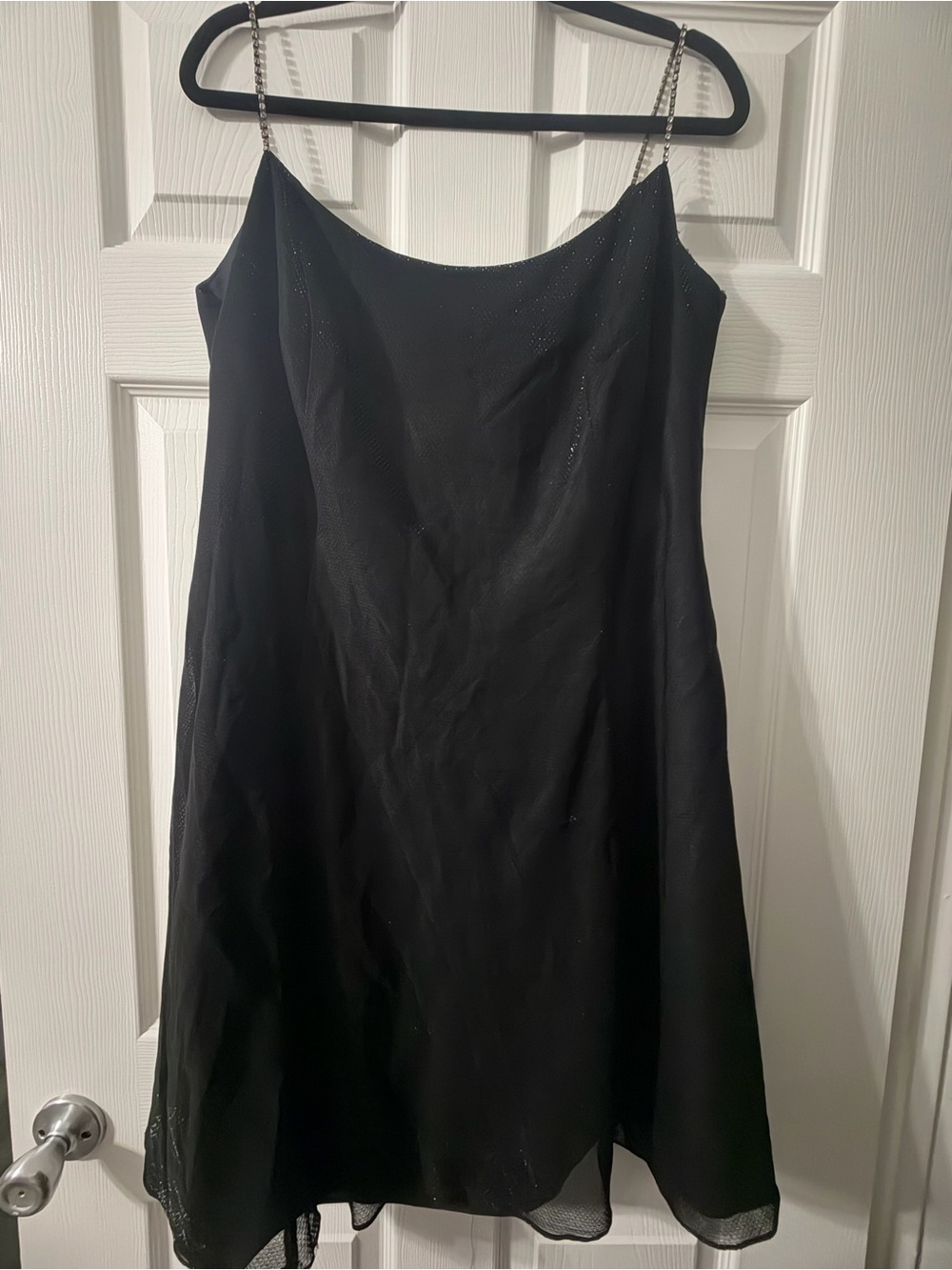 Vintage Jessica McClintock Gunne Sax Black sparkly cocktail dress